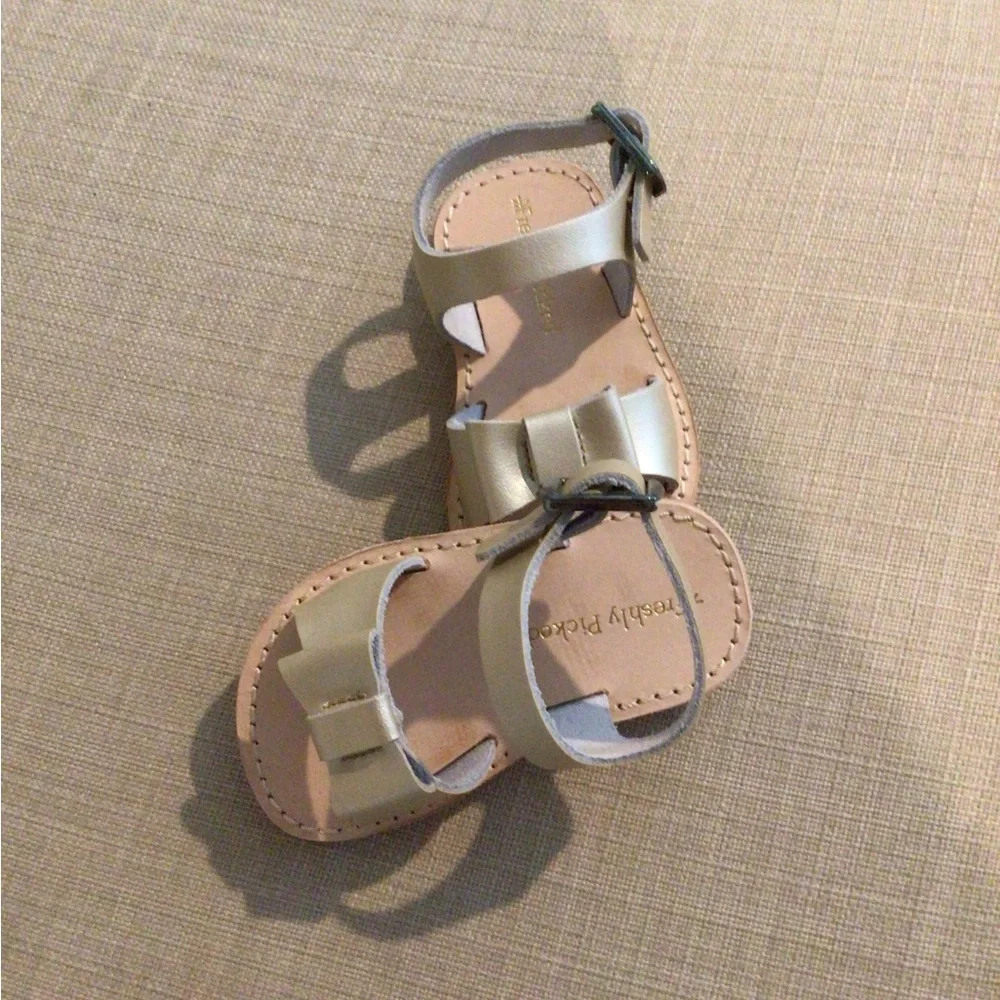 Brand New Freshly Picked Kids Sandals - Platinum color - Picture 2 of 4